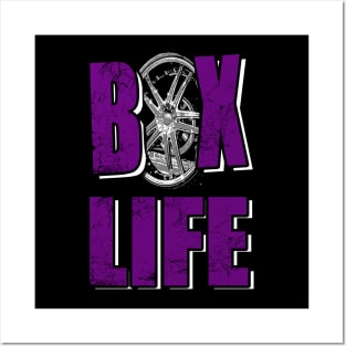 Box Life Purple Posters and Art